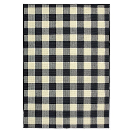 Oriental Weavers 8 ft. 6 in. x 13 ft. Marina Rectangle Rug Black M1932K259396ST